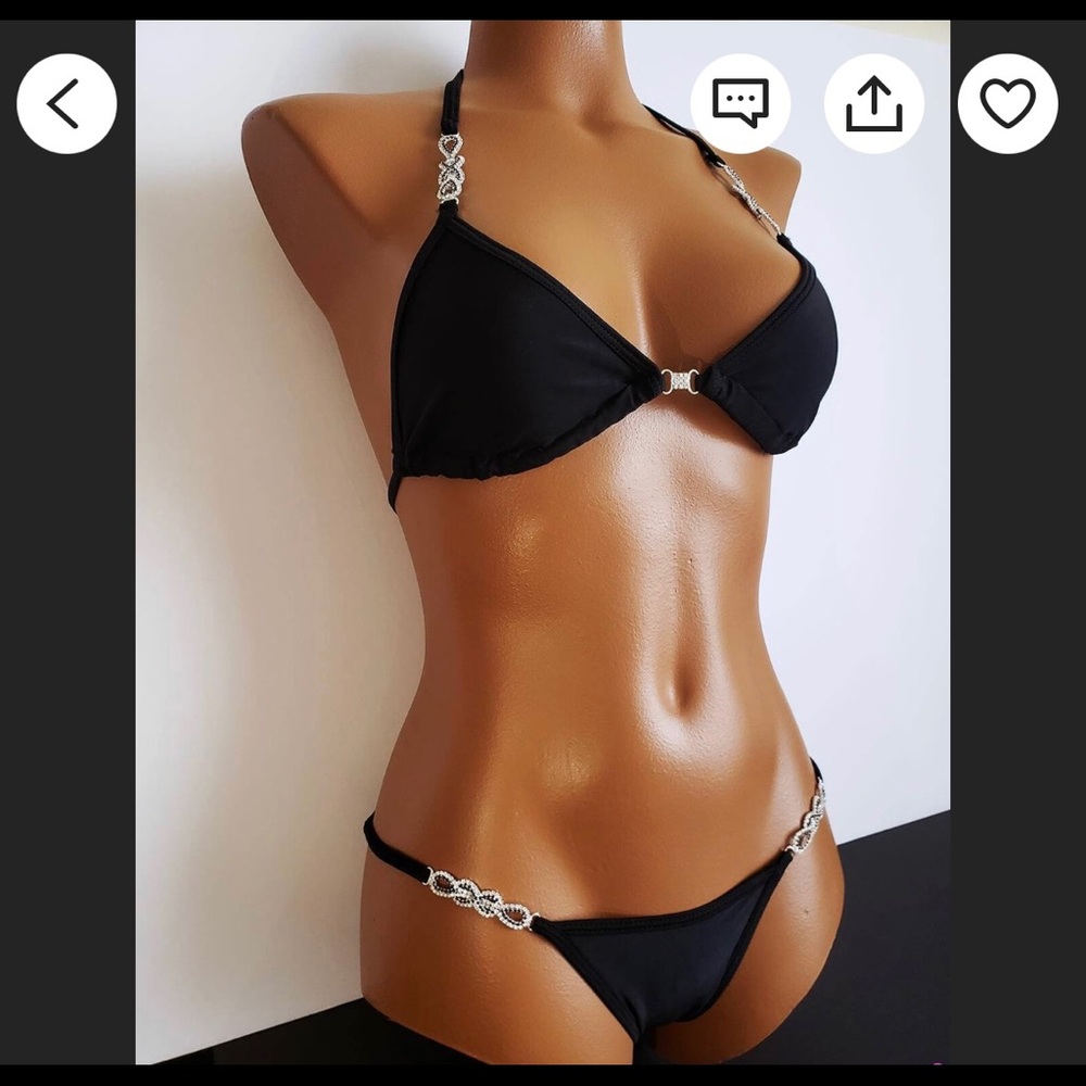Posing/competition bikini with connectors